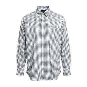 Daniel Cremieux Collection Mens XL‎ Black White Grid Check Italian Fabric Shirt